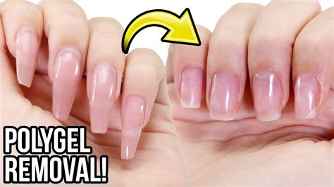 how to remove polygel nails